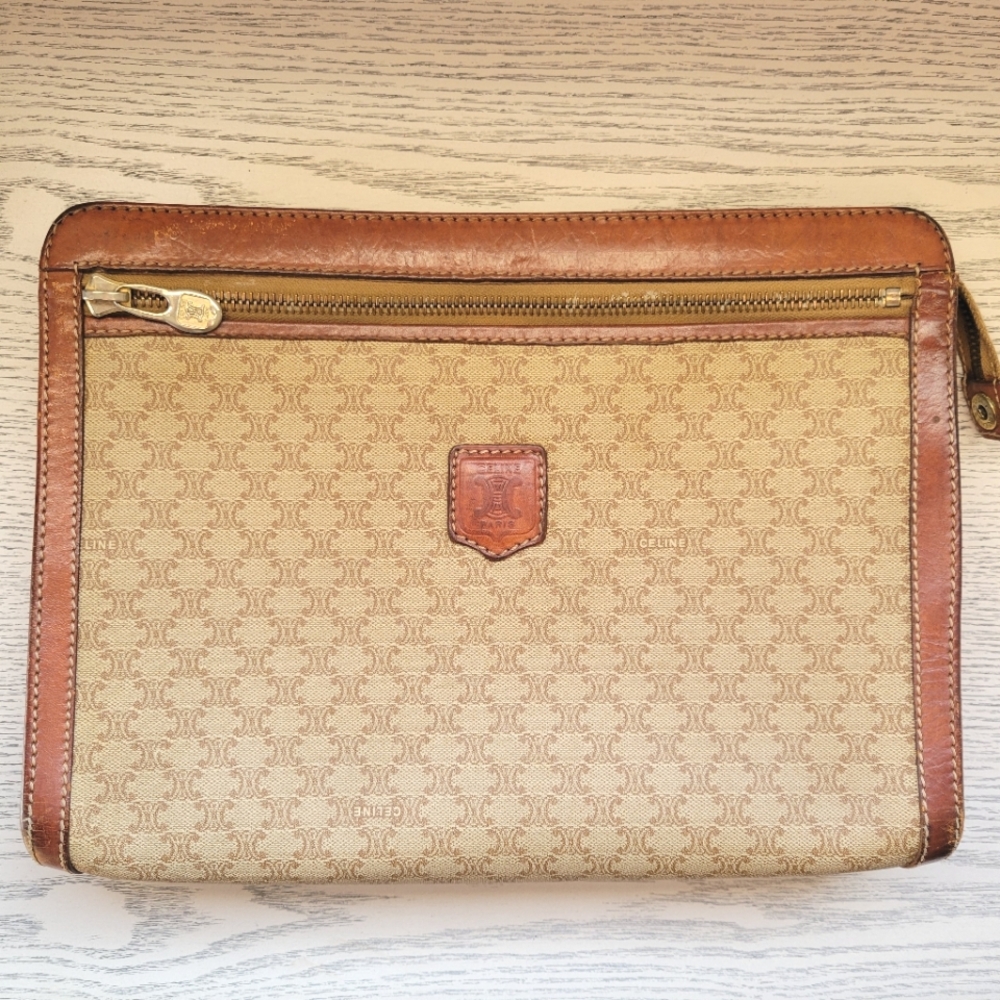 Vintage Celine Macadam Wristlet Bag